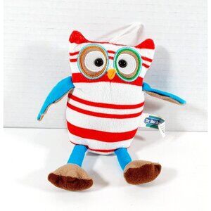 Dr.Beckmann Advertising Plush 7" Stuffed Toy  Owl Red White Striped RARE!!